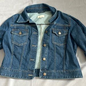 Loft Outlet Women Cropped Jean Jacket